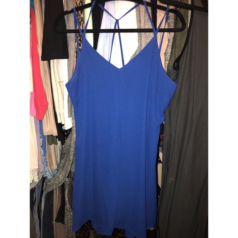 Blue string summer dress